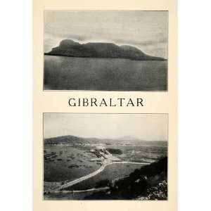 1912 Print Rock Gibraltar Ocean Britain Spain Algeciras 