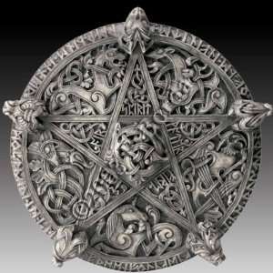  Dryad Design   Large Knotwork Pentacle   Stone Finish 