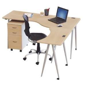  iFlex Series Full Table, 65w x 31d x 30h, Teak (BLT90049 