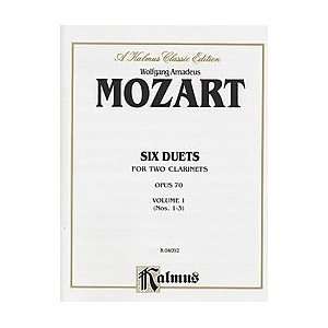  Six Duets For Two Clarinets, Volume I (Nos. 1 3) Musical 