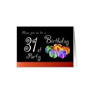  31st Birthday Party Invitation   Gifts Card: Toys & Games