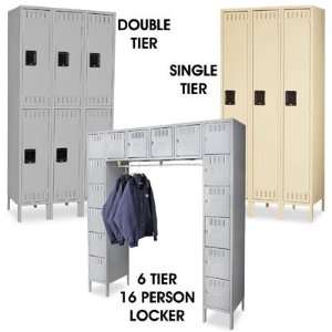  Ventilated Single Tier Lockers   1 Wide