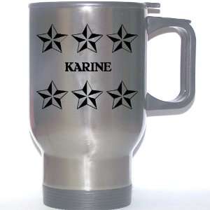  Personal Name Gift   KARINE Stainless Steel Mug (black 