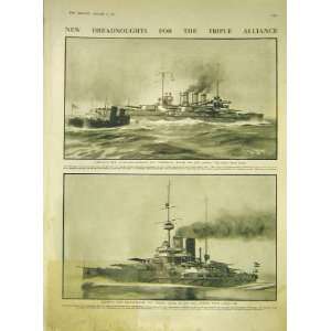   Dreadnought Triple Alliance Germany Austria Ships 1911: Home & Kitchen