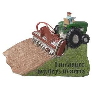  I Measure My Day In Acres Farmers Christmas Ornament