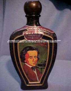 VINTAGE BEAMS CHOICE CHOPIN 4/5 QT WHISKEY BOTTLE W/LID  
