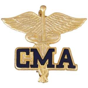 Certified Medical Assistant CMA Caduceus Lapel Pin New  