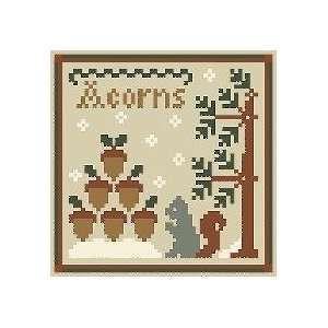  Acorns (with thread)   Cross Stitch Pattern Arts, Crafts 