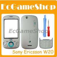 Sony Ericsson W20 W20i Zylo Fascia Housing Cover Silver  
