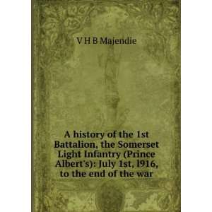   Alberts) July 1st, l916, to the end of the war V H B Majendie
