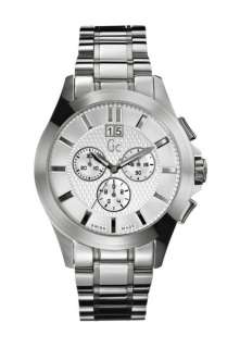 NEW GUESS COLLECTION GC CHRONO MEN SS STAINLESS STEEL BRACELET WATCH 