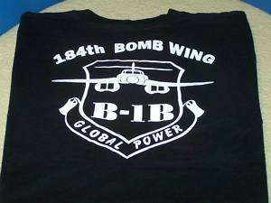 KANSAS Flying Jayhawks AIR GUARD 184th Bomb Wing Shirt  