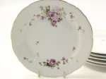 Lydia Dessert Plates, Set of Six in Purple Lilacs  