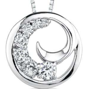  Yours Truly: Sterling Silver Rhodium Finish Swirl Journey 