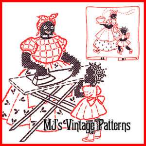 Vintage Mammy & Child Embroidery Pattern  