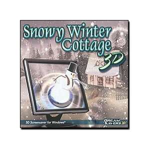  Brand New Dream Saver 3D Snowy Winter Cottage 3D Animation Digital 