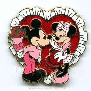   Pin 43908: Valentines Day Gift Exchange (Mickey & Minnie) Glitter/3d