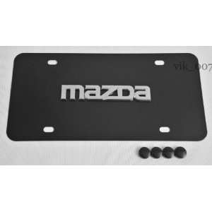  Mazda 3D Logo on Black steel License Plate: Everything 