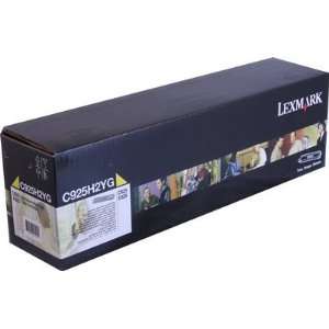  Lexmark C925 High Yield Yellow Toner 7500 Yield 