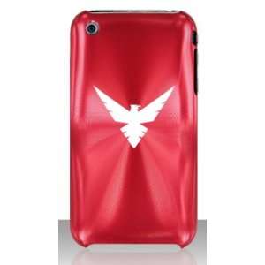 Apple iPhone 3G 3GS Red C194 Aluminum Metal Back Case Phoenix Eagle 