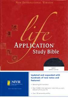   Leather, Thumb Indexed! NIV Life Application Study Bible   Zondervan