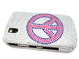 SILVER BLING RHINESTONE CASE COVER BLACKBERRY TOUR 9630 BOLD 9650 PINK 