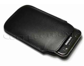 New Black leather Case Pouch Sleeve for samsung Galaxy S2 i9100  