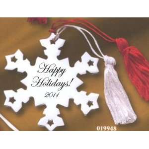  Happy Holidays 2011 Metal Snowflake Ornament: Everything 