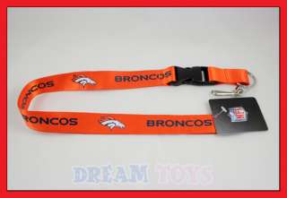 NFL Denver Broncos Lanyard Key Chain / Football  