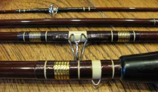 1976 4 Piece Shakespeare PRC7 Combo Pack Rod & Cloth in Cloth Tube 