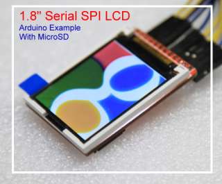 Serial SPI LCD Module + MicroSD Socket ( ST7735R )   For Arduino 