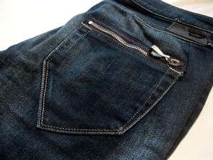 Diesel Clush 8IH Skinny Italian Jeans 27 X 32 STOVEPIPE ZIPPER POCKET 