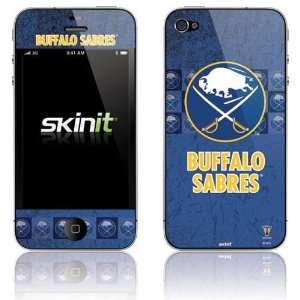  NHL Buffalo Sabres Blue Vintage iPhone 4 Skin: Sports 