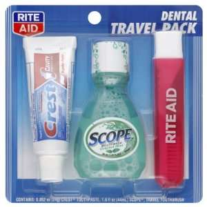  Rite Aid Travel Pack, Dental, 1 ct: Health & Personal Care