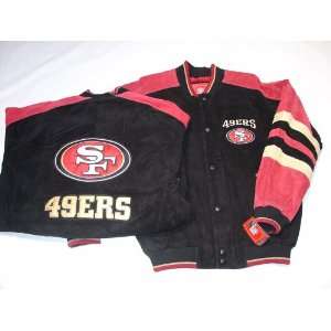  San Francisco 49ers NFL G III Leather Suede Jacket, X 