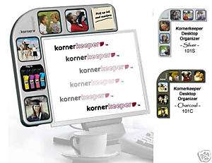Korner Keeper Computer Monitor Orgnzer/Photo (Silver)  