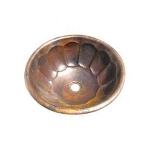  Handmade Copper Round Sink 12.5Óx 4Ó
