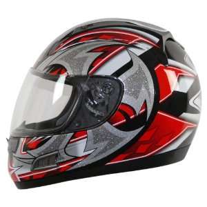  Vega Altura Red Shuriken Graphic Small Full Face Helmet 