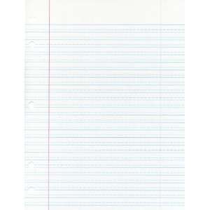  School Smart Cursive Ruled Notebook Paper with Margin   8 