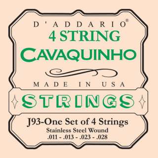   j93 cavaquinho stainless string set standard item 100129 condition new