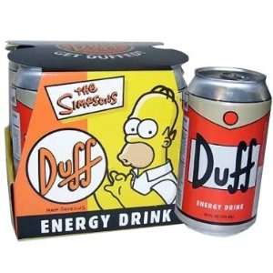 The Simpsons Duff Beer Energy Drink with Collectors Case (4 Pack)