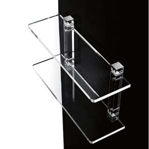   50 20 Inch Double Tier Plexiglass Bathroom Shelf 600/50 Home