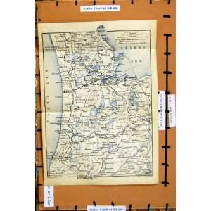   Map 1881 Belgium Holland Plan Sgravenhage Scheveningen