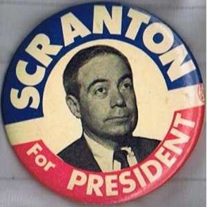  William Scranton 1964 Pinback Button 