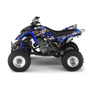 AMR Racing Yamaha Raptor 660 ATV Quad Graphic Kit   Madhatter Blue 