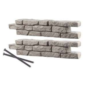  RockLock Straight Wall Pack with Spikes (Pack of 2): Patio 