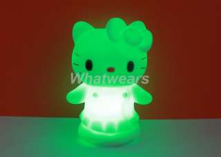 1x Changing 7 Color LED Romantic hello kitty Candle Party Light Gift