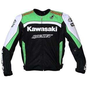   Kawasaki Replica Mesh Jacket   5X Large/Green/Black/White Automotive