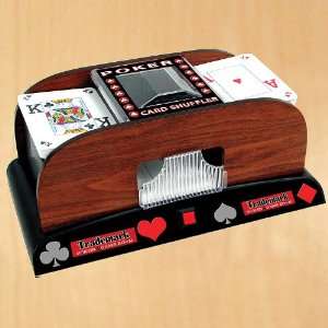    Suited 2 deck Wooden Automatic Card Shuffler: Sports & Outdoors