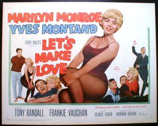 LETS MAKE LOVE 1960 Marilyn MONROE Movie Poster H/S  